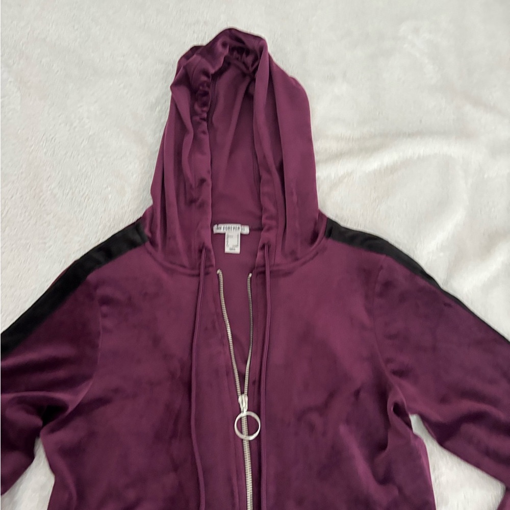 Women's Purple Hoodie Jacket